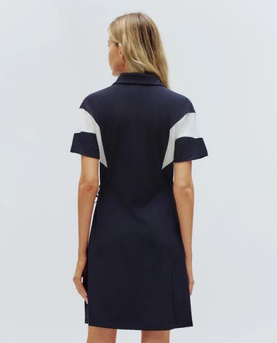  K-SWISS - Đầm polo mini Logo Color Block 