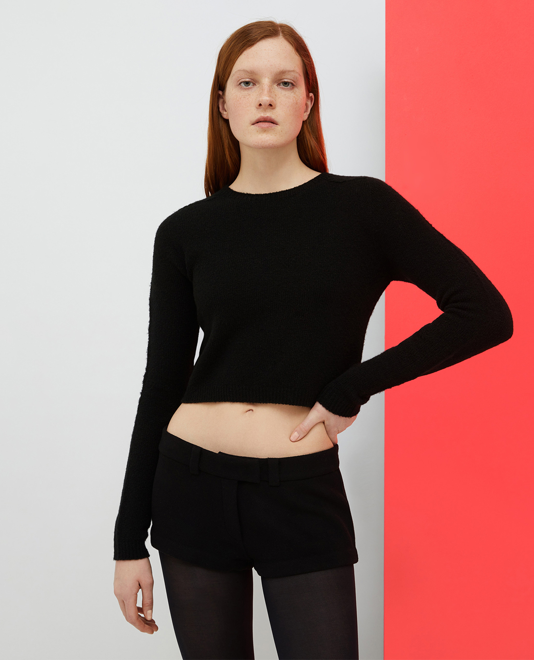 MAX&Co. - Áo dệt kim nữ cổ tròn tay dài Anzu