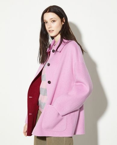  MAX&Co. - Áo khoác dạ lông cừu cổ bẻ tay dài Predazzo 