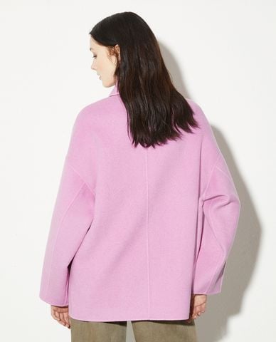  MAX&Co. - Áo khoác dạ lông cừu cổ bẻ tay dài Predazzo 