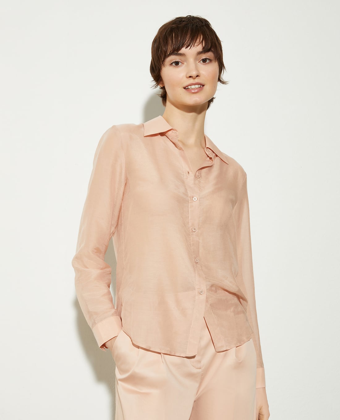 MAX&Co. - Áo sơ mi nữ cổ bẻ tay dài Gondola