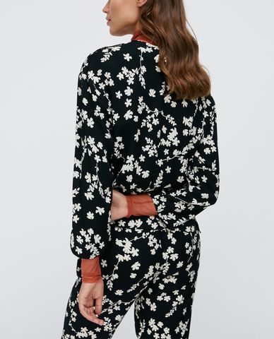  MAX&Co. - Áo kiểu nữ cổ tròn tay dài Floral Print Sablé 