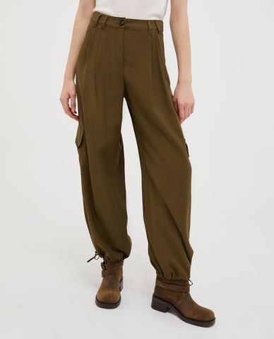  MAX&Co. - Quần ống rộng phối túi hộp kèm dây rút Corvino 