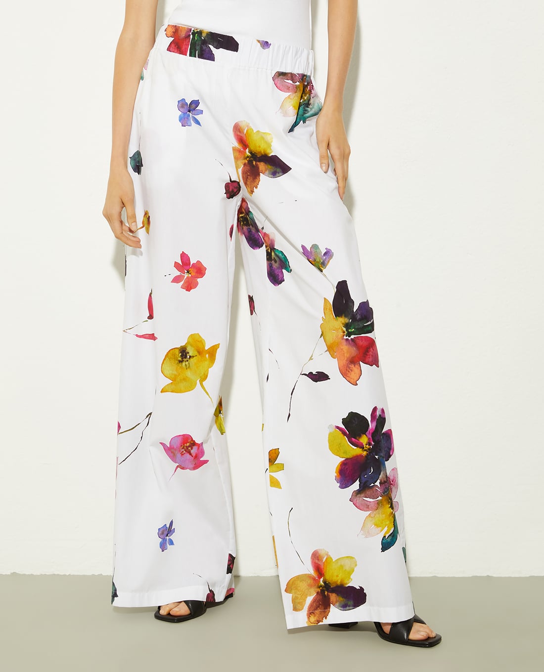 MAX&Co. - Quần nữ ống rộng lưng thun Gitane