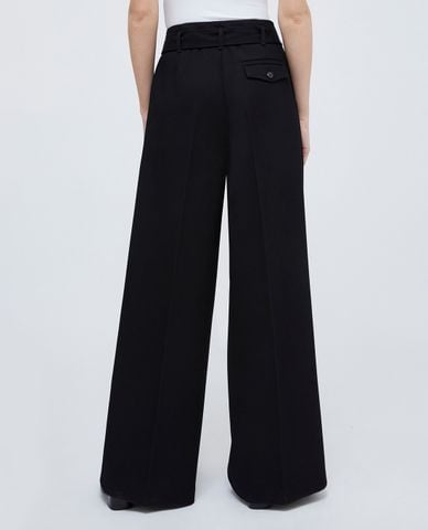  MAX&Co. - Quần nữ ống rộng lưng cao phối thắt lưng Von 