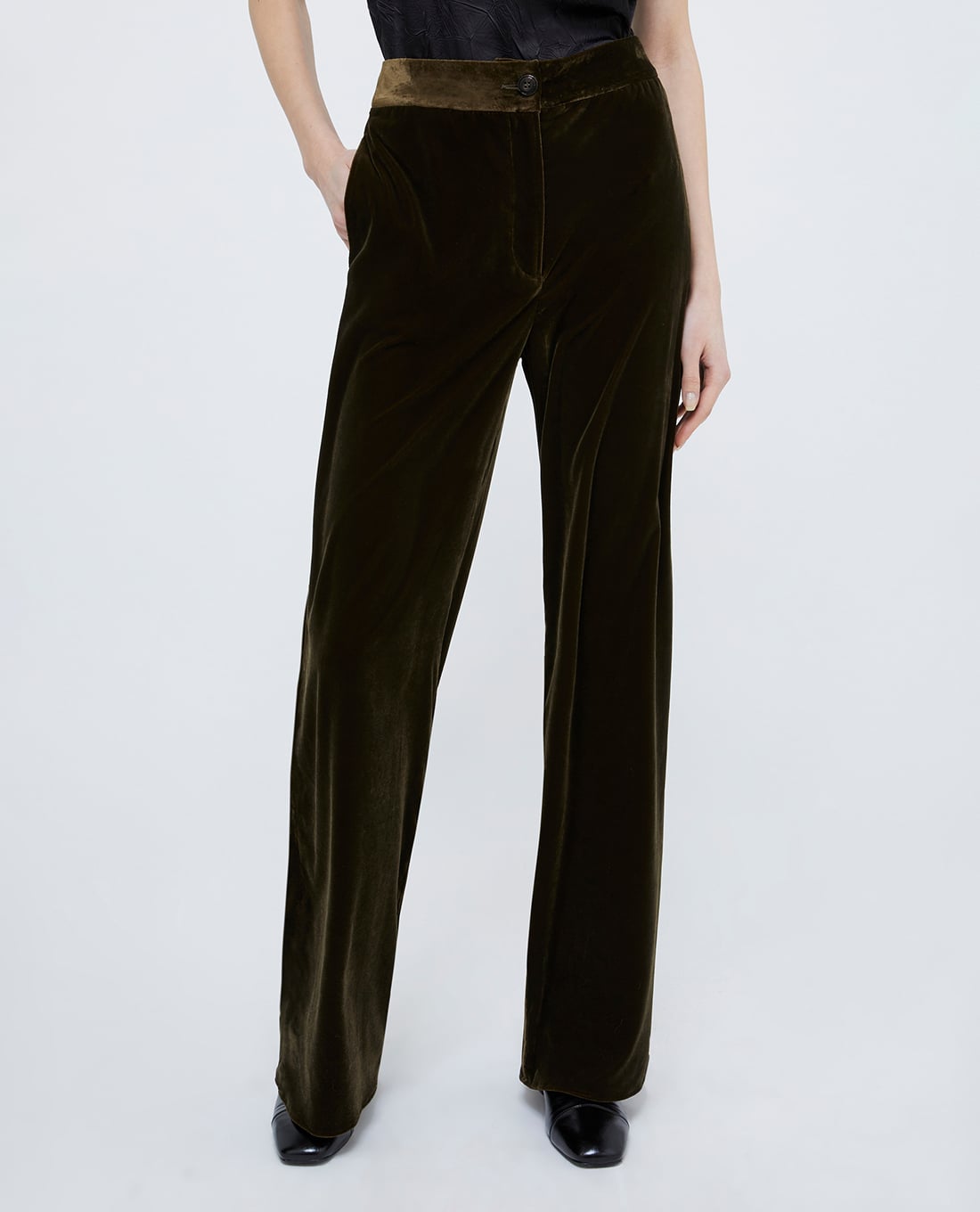 MAX&Co. - Quần nữ ống rộng lưng cao sang trọng Wells