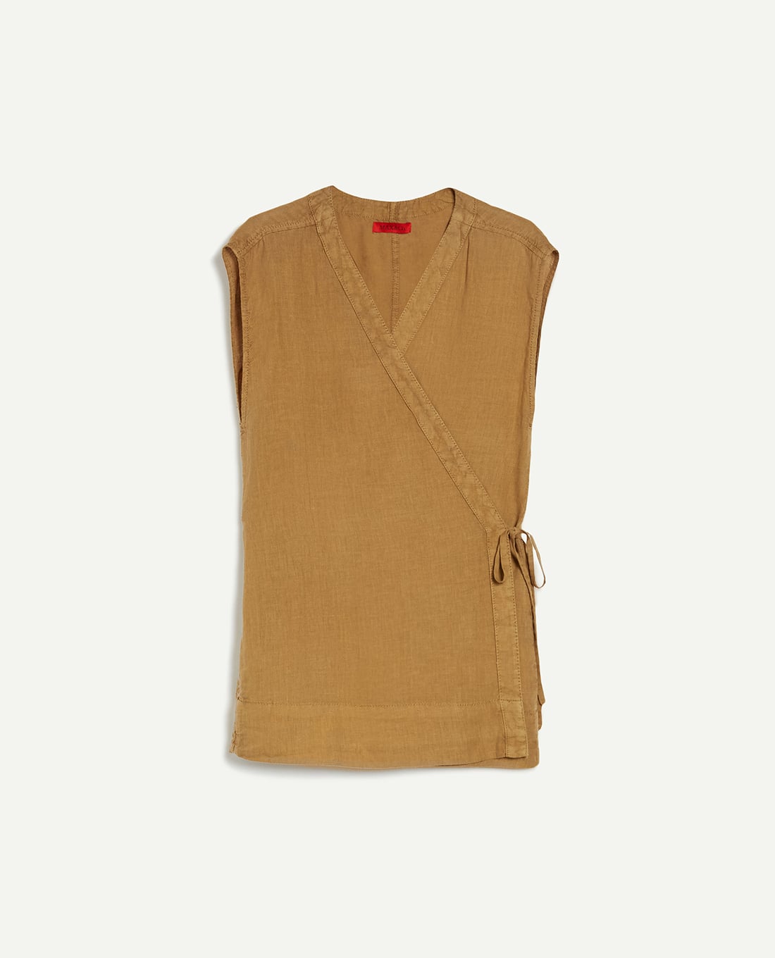 MAX&Co. - Áo kiểu nữ sát nách vạt chéo Flash