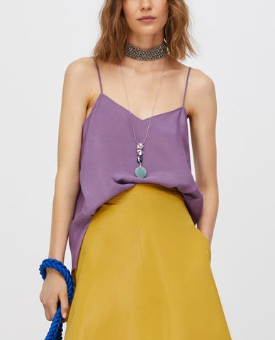  MAX&Co. - Áo hai dây nữ  cổ chữ V Flowy Fabric 