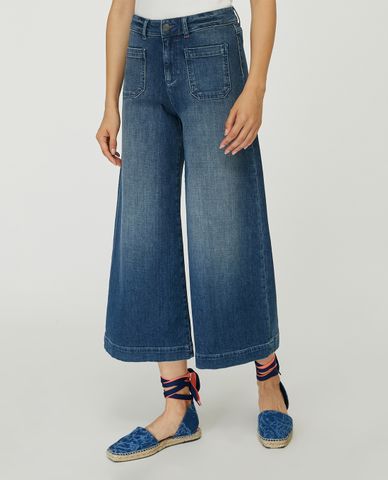  MAX&Co. - Quần jeans nữ ống rộng Culotte Fit 