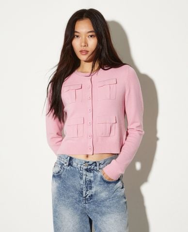  MAX&Co. - Áo khoác cardigan nữ phom croptop tay dài Aloe 