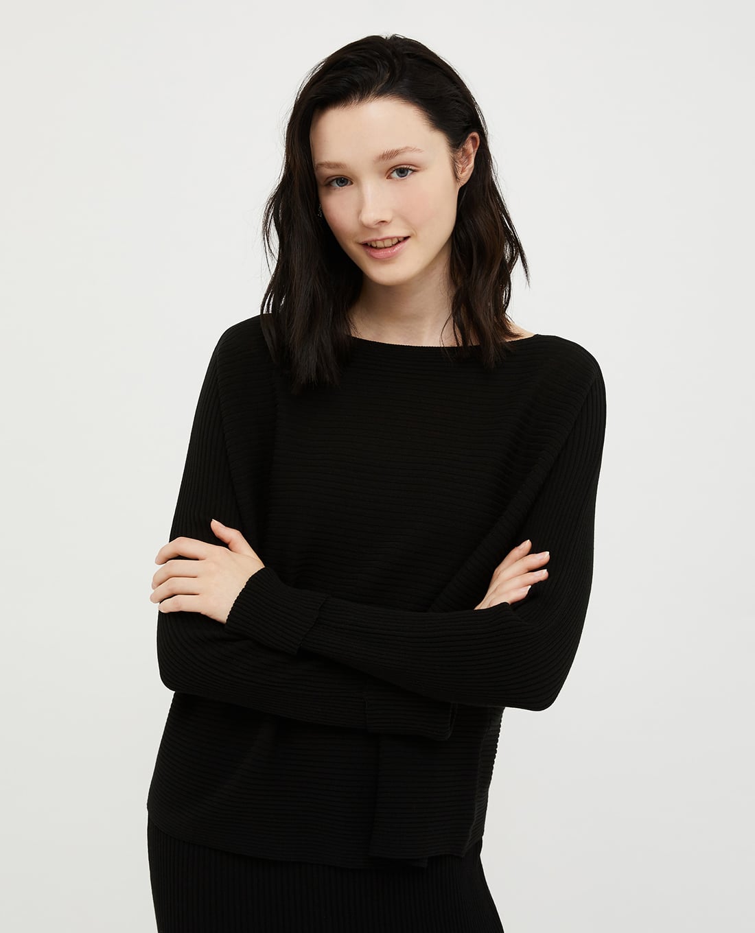 MAX&Co - Áo sweater dệt kim cổ tròn tay dài Scambio