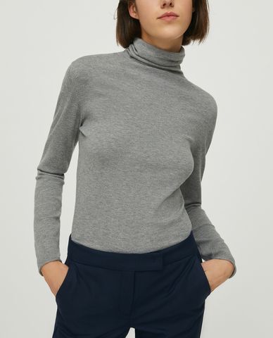  MAX&Co. - Áo kiểu nữ cổ lọ High-neck Stretch 