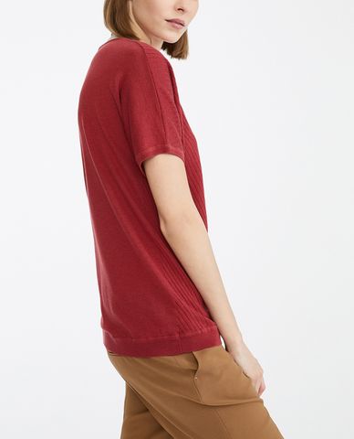  Max Mara - Áo len nữ cổ tròn tay ngắn thời trang 