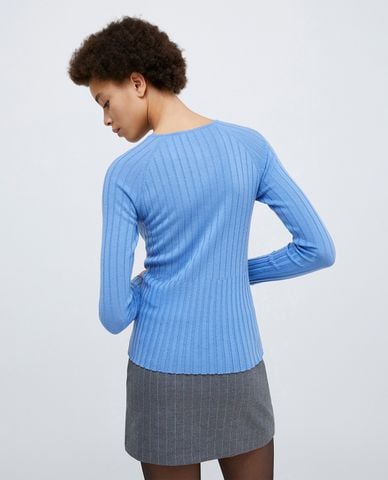  MAX&Co. - Áo dệt kim nữ cổ tròn dài tay Hidalgo 