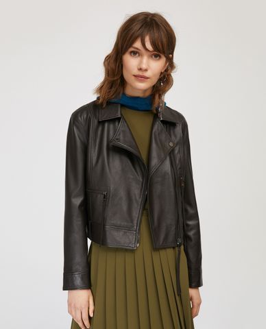  MAX&Co. - Áo khoác da nữ Nappa Leather Biker 