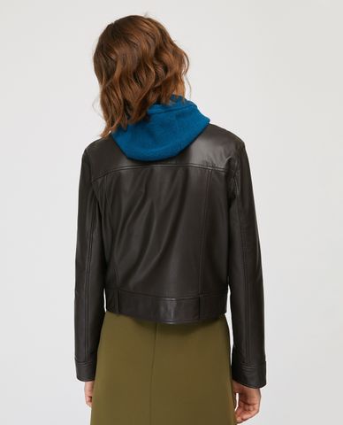  MAX&Co. - Áo khoác da nữ Nappa Leather Biker 