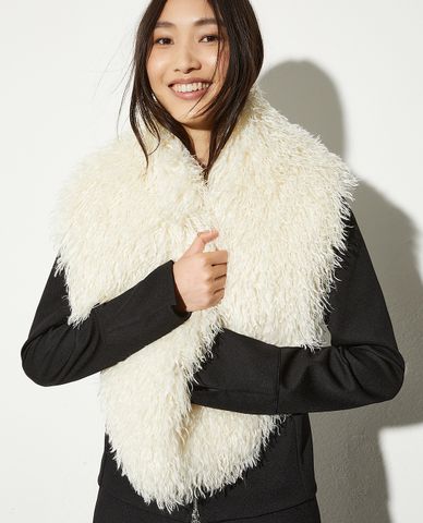  MAX&Co. - Khăn choàng nữ phối lông sang trọng Cindy 