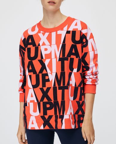  MAX&Co. - Áo sweatshirt nữ tay dài All Over Max It Up Logo 