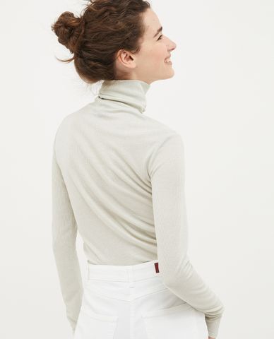  MAX&Co. - Áo dệt kim phom ôm cổ lọ tay dài Bagnante 