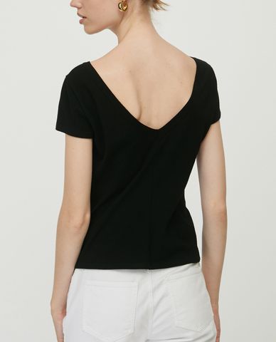  MAX&Co. - Áo thun nữ khoét lưng Slim Fit Jersey 