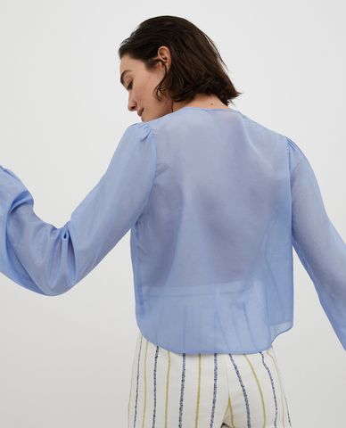  MAX&Co. - Áo kiểu nữ cổ V tay dài Casetta 