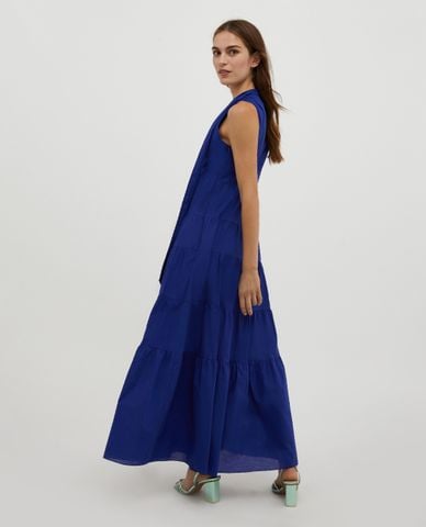  MAX&Co. - Đầm sát nách maxi xếp li cổ V Minore 