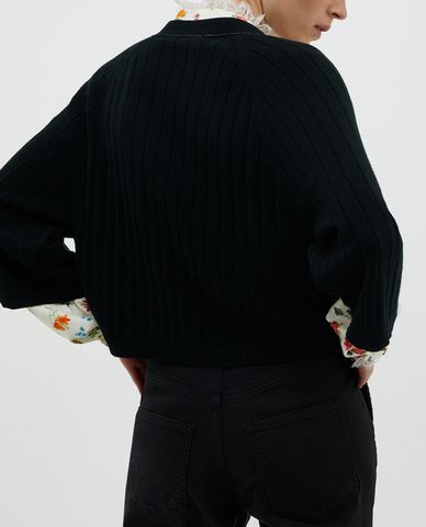  MAX&Co. - Áo khoác cardigan nữ cổ V Cotton And Cashmere 