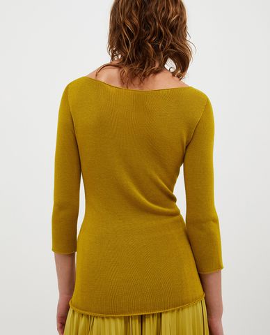  MAX&Co. - Áo dệt kim nữ cổ thuyền tay dài Esile 