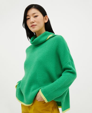  MAX&Co. - Áo dệt kim nữ cổ lọ tay dài Scorgere 