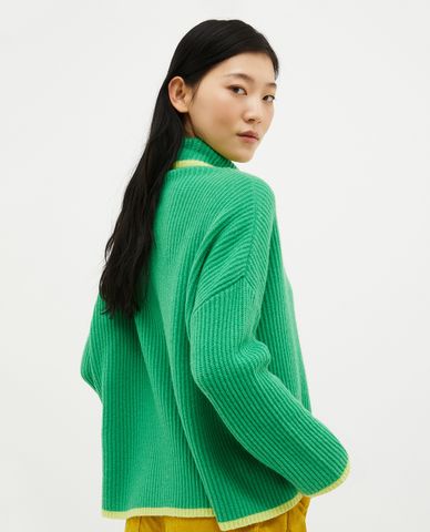  MAX&Co. - Áo dệt kim nữ cổ lọ tay dài Scorgere 