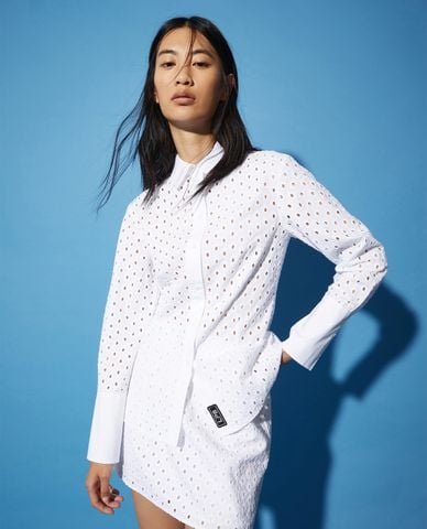  MAX&Co. - Áo sơ mi nữ cổ bẻ tay dài Jamaica 