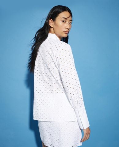  MAX&Co. - Áo sơ mi nữ cổ bẻ tay dài Jamaica 