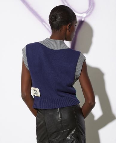  MAX&Co. - Áo khoác gilet nữ phom croptop cổ tròn King 