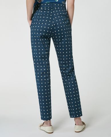  MAX&Co. - Quần kiểu nữ lưng cao phom suông phối họa tiết chấm bi 