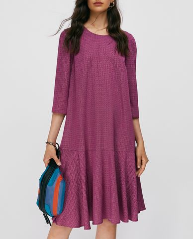  MAX&Co. - Đầm mini cổ tròn tay lỡ Twill Flared 