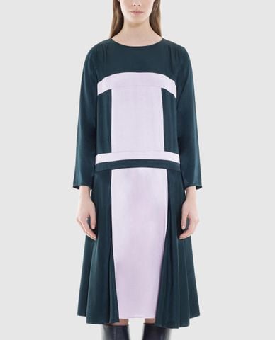  MAX&Co. - Đầm midi cổ tròn tay dài Partenza 