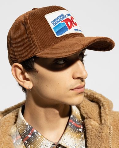  DSQUARED2 - Nón bóng chày nam thêu nổi DC 