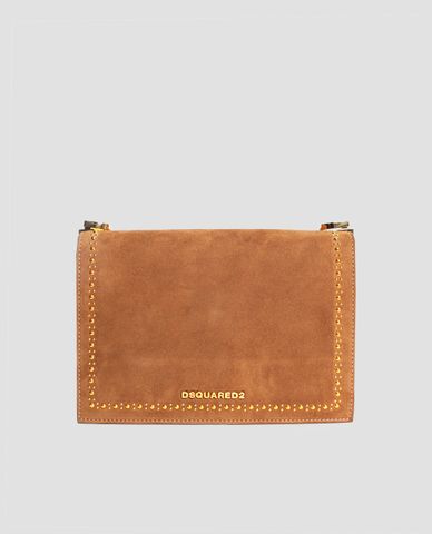  DSQUARED2 - Túi đeo chéo nữ da lộn thời trang 