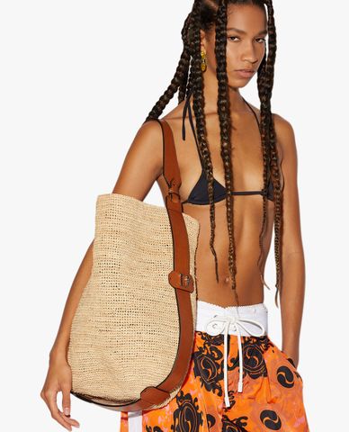  DSQUARED2 - Túi tote nữ cói Jungle Rafia 