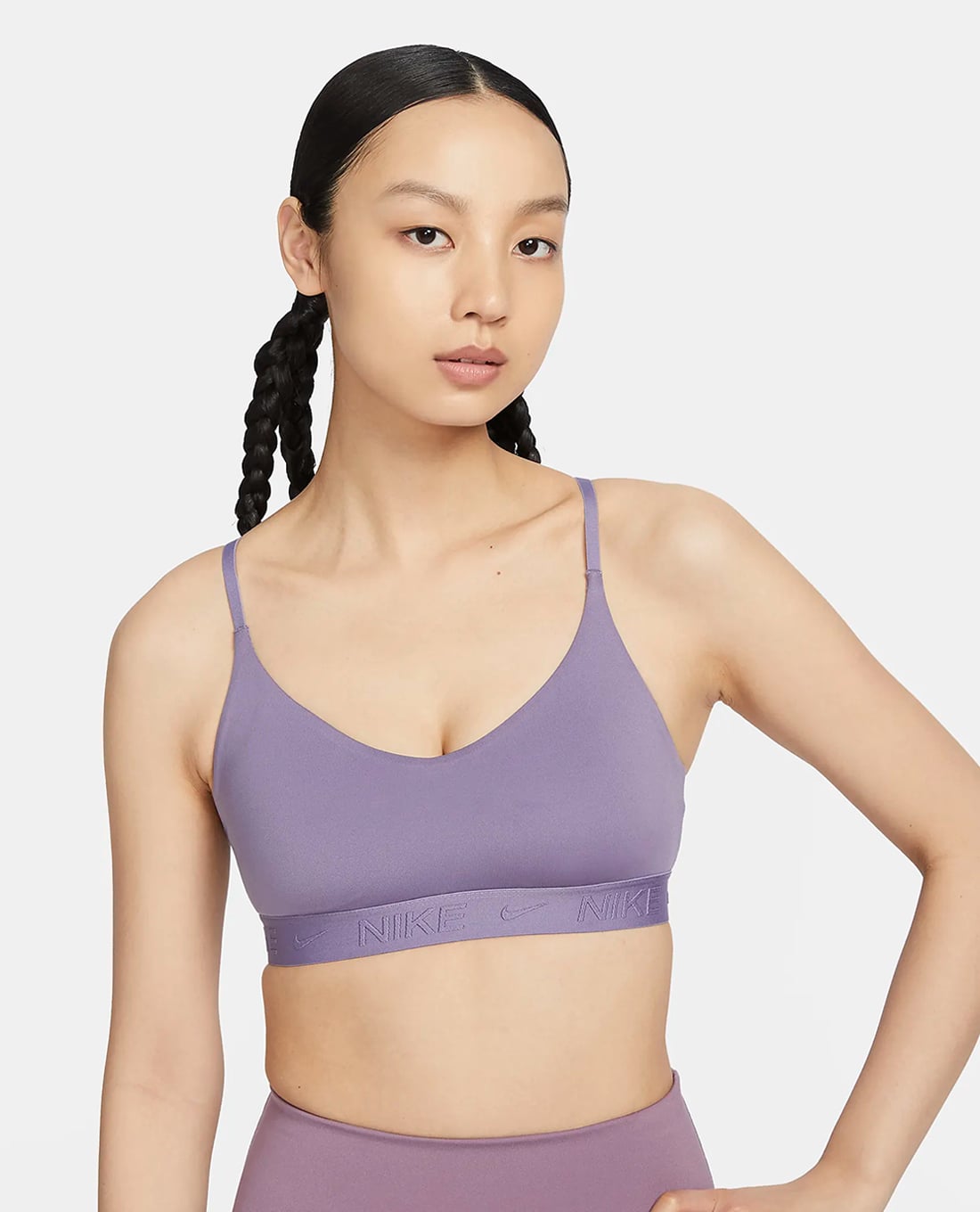 NIKE - Áo bra thể thao nữ phối logo