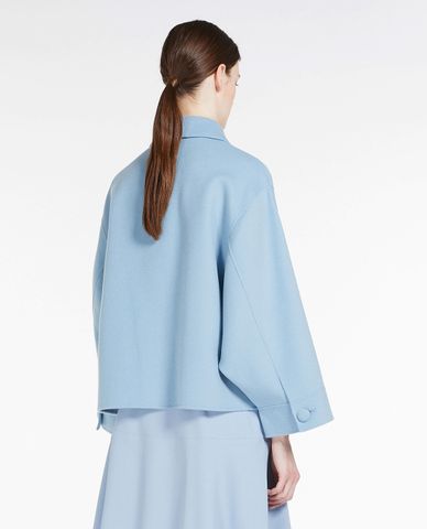  WEEKEND MAX MARA - Áo khoác dạ nữ lông cừu dáng ngắn Canneti 