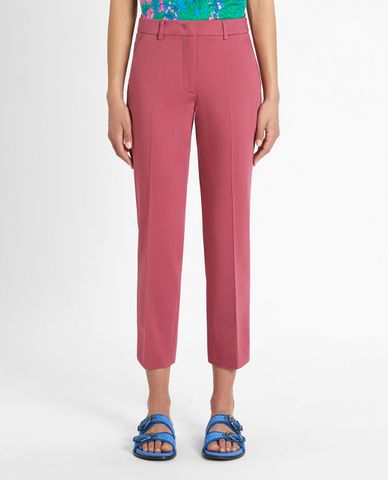  WEEKEND MAX MARA - Quần nữ ống đứng Cotton Sateen 