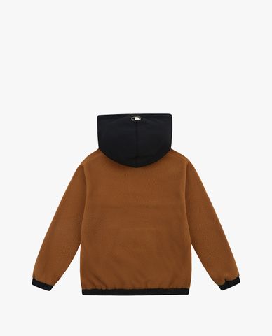  MLB - Áo hoodie tay dài phối mũ thời trang Fleece Color Contrast 