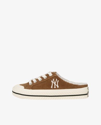  MLB - Giày mule phối lông Playball Corduroy 