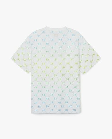  MLB - Áo thun unisex cổ tròn tay ngắn Jacquard Dia Monogram 