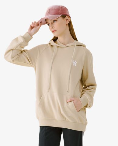  MLB - Áo hoodie tay dài phối mũ thời trang Back Painting 