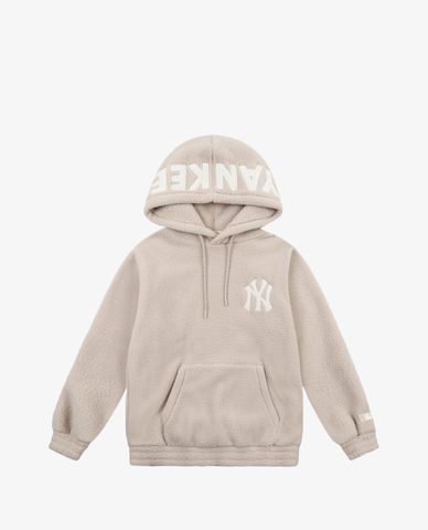  MLB - Áo hoodie tay dài phối mũ thời trang Fleece Lined 