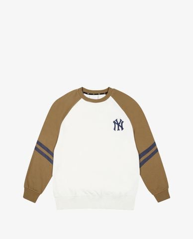  MLB - Áo sweatshirt tay dài cổ tròn Top Goal Sleeve Matching Naglan 
