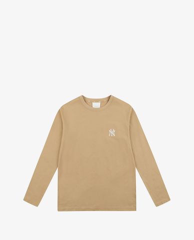  MLB - Áo thun tay dài cổ tròn Basic Big Logo 