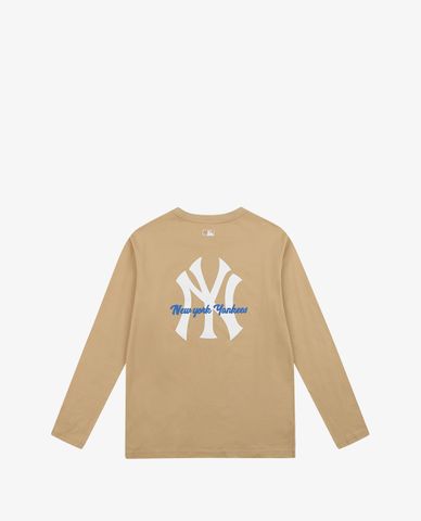  MLB - Áo thun tay dài cổ tròn Basic Big Logo 